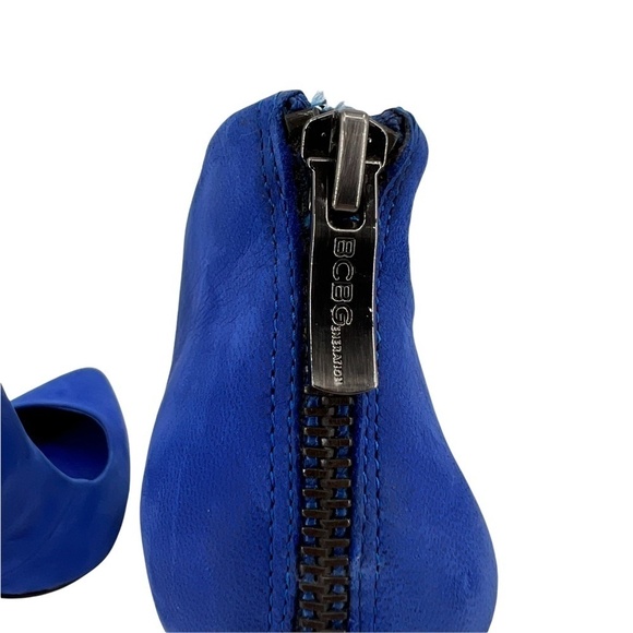 BCBGeneration Blue Suede Pointed Toe Heels Size 8 Women's - Picture 15 of 15